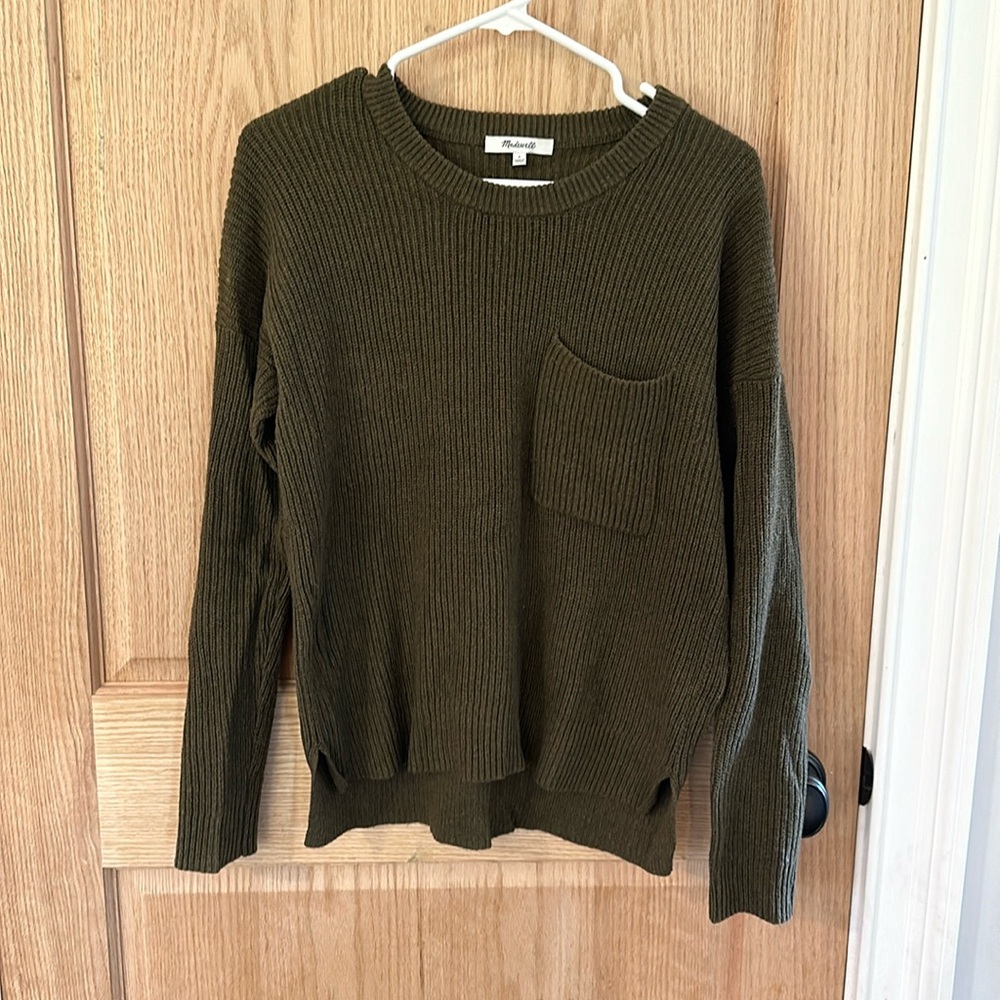 Madewell Women’s Thompson Pocket Pullover Knit Sweater Size Small